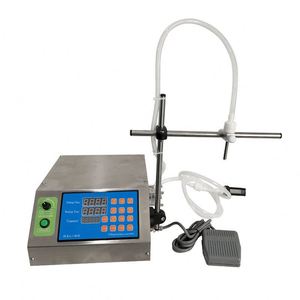 เครื่องบรรจุของเหลวแบบตั้งโต๊ะขนาดเล็ก หัวเดียว ปั๊มเพอริสตัลติก สำหรับโลชั่น เครื่องสำอาง กาแฟ เครื่องดื่ม น้ำผลไม้ น้ำผึ้ง น้ำหอม น้ำ - Product Image 1