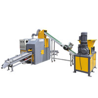 Ligne de recyclage de câbles V-C06 80-120 kg/h, granulateur de fils de cuivre avec séparation par air pour les nouvelles ateliers de recyclage de câbles