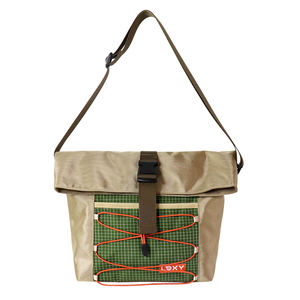 SENDA Unisex Light Gray Lightweight Nylon <b>20L</b> Durable Portable Outdoor Tote <b>Bag</b> Zipper-Minimalist/Normcore Characters Pattern - Product Image 1