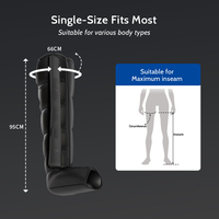 Masseur de pieds et de jambes sans fil à compression d'air avec logo personnalisé, bottes de récupération pour athlètes pour soulager l'œdème