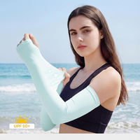 Manchons de bras sportifs rafraîchissants anti-UV, imprimés sur mesure, pour cyclisme, baseball, football, protection solaire, unisexe