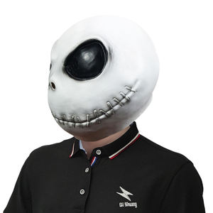 Máscara <span class=keywords><strong>de</strong></span> miedo personalizada para fiesta <span class=keywords><strong>de</strong></span> Halloween, pesadilla <span class=keywords><strong>antes</strong></span> <span class=keywords><strong>de</strong></span> Navidad, máscara <span class=keywords><strong>de</strong></span> fiesta <span class=keywords><strong>de</strong></span> Cosplay espeluznante <span class=keywords><strong>de</strong></span> la película Jack Skellington para adultos - Product Image 2