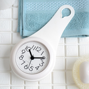 Moderne Simple résine matériel étanche toilette cuisine étanche à l'humidité Anti-buée muet petite horloge murale - Product Image 2