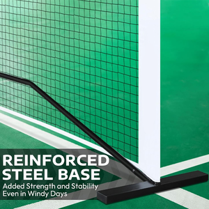 Ensemble de filet de pickleball portable avec logo personnalisé, installation rapide, léger et durable, idéal pour les jeux de famille en extérieur et l'entraînement. - Product Image 4