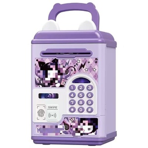 Tirelire pour enfants de 7 à 12 ans, avec enroulement automatique des billets, verrouillage par empreinte digitale et mot de passe, simulation sonore et lumineuse, intelligente - Product Image 5