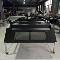 Capot de benne de camionnette pliable à 3 portes en acier galvanisé ou en aluminium pour Hummer EV 5 pieds, étanche, sans perçage, avec verrouillage