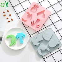OKSILICONE Moule en silicone à 4 cavités pour bougies, savons faits main et personnalisés, moules en silicone tendance sur mesure, outils de pâtisserie