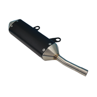 Silencieux d'Échappement de Moto pour Pièces de Pit Bike, Puissant Silencieux 32mm pour Système d'Échappement de Dirt Bike