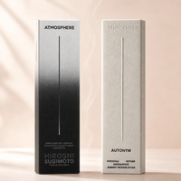 Scatola Regalo per Incenso Personalizzata con Coperchio e Base, Stampa Verticale a Rilievo con Gradiente, Confezione di Lusso in Cartoncino Avorio OEM