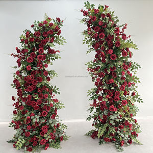 EG-WD194 Mädchen Geburtstags feier Blumen bogen Blumen Hintergrund Broken Flower Arch Hintergrund Horn Arch Für Party Home Hochzeit - Product Image 6