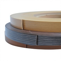 Bande de chantournage PVC imitation bois standard, finition écologique, largeur 12-650 mm, épaisseur 0,4-3,0 mm, pour le bordage de meubles
