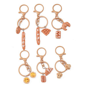 Porte-clés baguette au design le plus vendu <span class=keywords><strong>de</strong></span> Wenys, porte-clés gâteau tarte tendance - Product Image 1