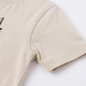 Conjunto de Camiseta de Algodón 95% con Logotipo Personalizado para Niños, Estampado de Letras en la Parte Delantera, Pantalones Deportivos Casuales, Atuendo Cómodo para Uso Diario - Product Image 3