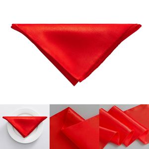 Ensemble de nappes et de serviettes en satin polyester de 29 cm, décorations de banquet de mariage haut de gamme, directement de l'usine - Product Image 3