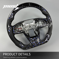 Volant en fibre de carbone forgé personnalisé avec écran LED intelligent pour Honda Civic Si Type R FK8 CR-V EX LX 10e génération 2016-2021