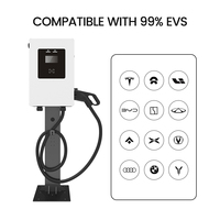Estación de Carga para Vehículos Eléctricos EVEGO, Venta al por Mayor de Fábrica, DC 30kW, Montada en Pared, con Cable, OCPP1.6J, Inteligente, GBT, Carga Rápida EVSE