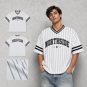 เสื้อยืดคอกว้างทรงโอเวอร์ไซส์ผ้าคอตตอนหนา 300 กรัม พิมพ์ลายกราฟิก สไตล์สตรีทแวร์ รับทำโลโก้แบรนด์ส่วนตัว เสื้อยืดผู้ชาย - Product Image 1