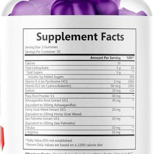 Booster Men's Vitamins Natural <span class=keywords><strong>Gomitas</strong></span> Vinagre <span class=keywords><strong>de</strong></span> sidra <span class=keywords><strong>de</strong></span> manzana Vital Surge Power <span class=keywords><strong>Gomitas</strong></span> <span class=keywords><strong>de</strong></span> fuerza máxima para hombres - Product Image 4