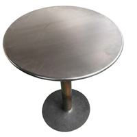 Tables basses d'extérieur modernes en métal pour restaurants, cafés, jardins, patios - Tailles personnalisables