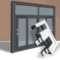 Ventanas Corredizas de Aluminio con Doble Vidrio, Certificación NFRC AS2047, Resistentes a Huracanes, Eficiencia Energética, Rotura Térmica