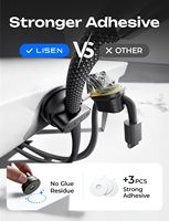 Organizador de Cables LISEN, Paquete de 6, con Soporte Magnético Resistente para Cables, para el Tablero del Automóvil, Accesorios de Escritorio y Gestión de Cables en el Hogar y la Oficina