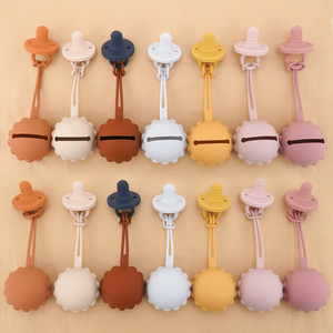 Safe Silicone Easy to CleanSoother Dishwasher Container Box Pacifier Pocket Solid Travel Storage Pacifier Holder