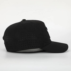 Gorra de Béisbol de Alta Calidad, Personalizada con Bordado, Negra, de 5 Paneles, Impermeable, Formal, Deportiva, de Pana Láser y Poliéster, para Hombre y Mujer - Product Image 4