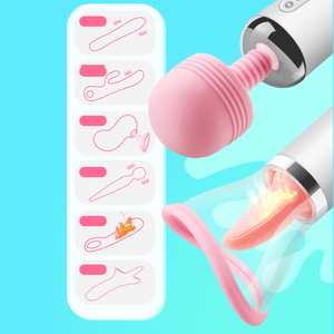 GF 3 in 1 dil yalama vibratör meme Enlarger klitoris stimülatörü Oral emme titreşim değnek vibratör seks oyuncak kadın bayanlar - Product Image 6