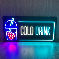 Enseigne néon LED personnalisée imprimée en 3D UV, en acier inoxydable, étanche IP65, multicolore, lettres lumineuses pour publicité extérieure