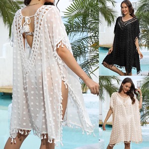<span class=keywords><strong>Maillot</strong></span> <span class=keywords><strong>de</strong></span> <span class=keywords><strong>bain</strong></span> <span class=keywords><strong>femme</strong></span> Crochet chemise Sexy dame élégant couvrir paréo <span class=keywords><strong>dos</strong></span> ouvert Caftan Kimono plage couverture Ups pour les femmes - Product Image 2