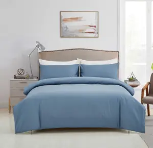 Conjunto de capas de duvet, luxuoso, listras de cetim, 3 peças, queen size, linho para casa, têxtil, da china