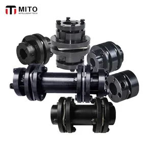 MITO OD19mm-82mm L20-128mm Flexible Coupling Single Double Diafragma Clamp Seri untuk Operasi Kecepatan Tinggi Poros Skrup