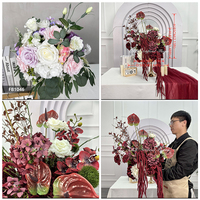 Boule de fleurs en soie faite à la main de haute qualité, neuve, pour mariage, Saint-Valentin, fête des mères, longue durée