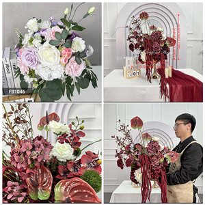 Boule de fleurs en soie faite à la main de haute qualité, neuve, pour mariage, Saint-Valentin, fête des mères, longue durée - Product Image 3