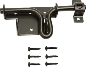 Heavy Duty Slide Bolt <strong>Gate</strong> <strong>Latch</strong> with Padlock Hole - Solid <strong>Hardware</strong> Thickened Metal Sliding Bolt Door Locks <strong>Gate</strong> <strong>Latches</strong> for She - Product Image 1