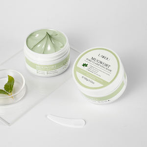 Crème d'argile pour éliminer les points noirs 100g, contrôle du sébum, désobstrue les pores, unifie le teint, masque nettoyant en profondeur à l'armoise LAIKOU - Product Image 6