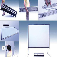 Écran de projection portable pliable rapide en tissu PVC Promax 150 pouces avec certification CE pour les réunions ou le cinéma mobile
