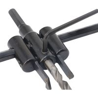 Scie cloche réglable 30-120 mm (1-3/16" - 4-3/4") en acier à haute teneur en carbone à double lame pour le bois, le cloison sèche et le plastique