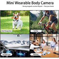 Mini Wifi kamera 1080P 4K manyetik spor kamera gitmek için Pro tarzı 360 bisiklet Pov kayıt BodyCam başparmak eylem kamera için Vlog