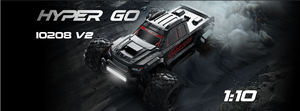 NOUVEAU MJX Hyper Go MJX 10208 Little <span class=keywords><strong>Monster</strong></span> 3S 4S Brushless 1/10 RC Véhicule tout-terrain à grande vitesse <span class=keywords><strong>Monster</strong></span> Truck R/C Car - Product Image 2