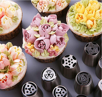 Bestseller 27-teiliges Backzubehör-Set Tortendekoration-Spitzen für Cupcakes Kekse Geburtstagsfeier Russische Spritztüllen