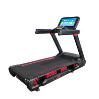 Máquina de Gimnasio Profesional, Caminadora Motorizada con Pantalla Táctil HD de 15.6"/19" y Sistema de Entretenimiento con TV