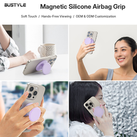 Supporto Magnetico Espandibile in Silicone Morbido per Telefono, con Impugnatura a Mani Libere e Angolo Regolabile per Custodie iPhone