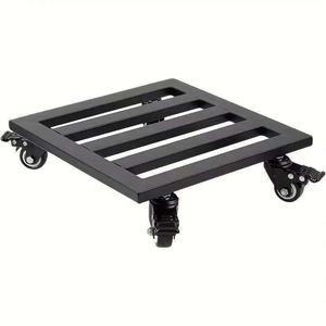 Support carré <span class=keywords><strong>en</strong></span> métal pour pots de fleurs avec roues intérieur/extérieur Poussoir à main ou plateau roulant pour la plantation de fleurs - Product Image 6