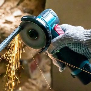 무선 앵글 그라인더 12V DC 브러시 모터 18500rpm 무부하 속도 75mm 블레이드 크기 금속 하우징 고무 핸들 전동 공구 - Product Image 1