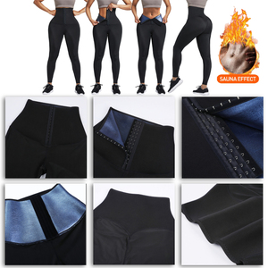HEXIN Logo personalizzato ganci regolabili addome Trimmer pantaloni Neoprene brucia grassi Sauna vita Trainer <span class=keywords><strong>corsetto</strong></span> Leggings - Product Image 6