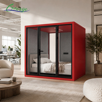 Cabine de repos modulaire insonorisée pour bureau commercial, avec lit intégré pour zone de repos des employés