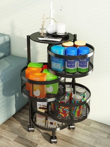 Nuovo Trend 2025: Carrello Portaoggetti da <span class=keywords><strong>Cucina</strong></span> in Metallo, Design Multifunzionale con Ripiani Girevoli per Verdure - Product Image 5