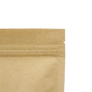 Heat Seal Packaging Size Packing Laminated Ziplock Bags Zip Lock Custom Your Own Logo Kraft Paper Bag Print Small White Brown - Product Image 6