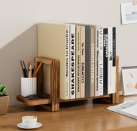 Étagère de bureau réglable, petite étagère de bureau en bois pour ranger livres, documents et objets décoratifs